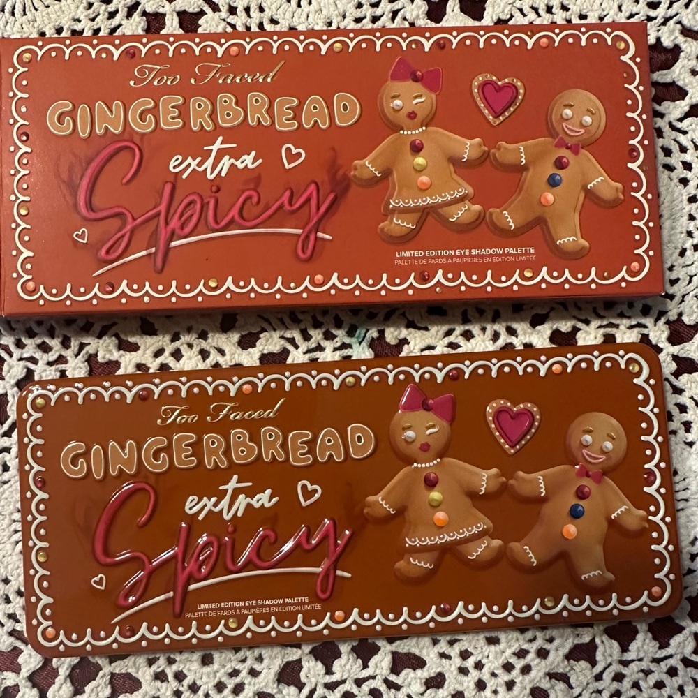 Too Faced Gingerbread Extra Spicy Eyeshadow Palette New In Box